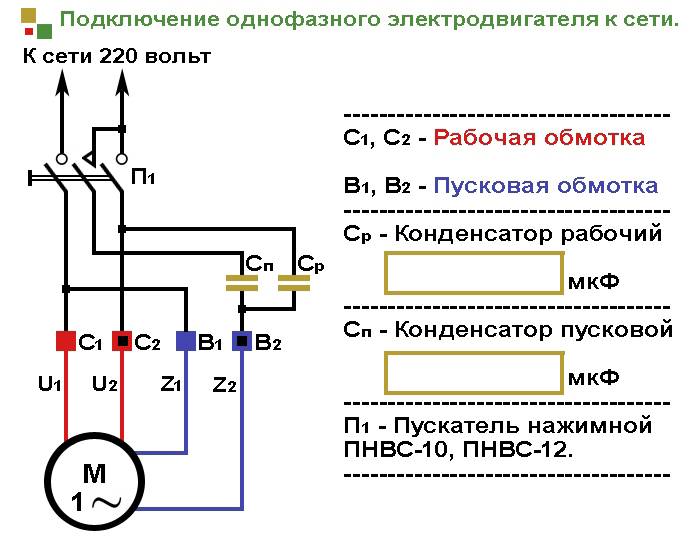 Однофазные электродвигатели 220в: реверс двигателя переменного тока, подбор конденсатора, технические характеристики