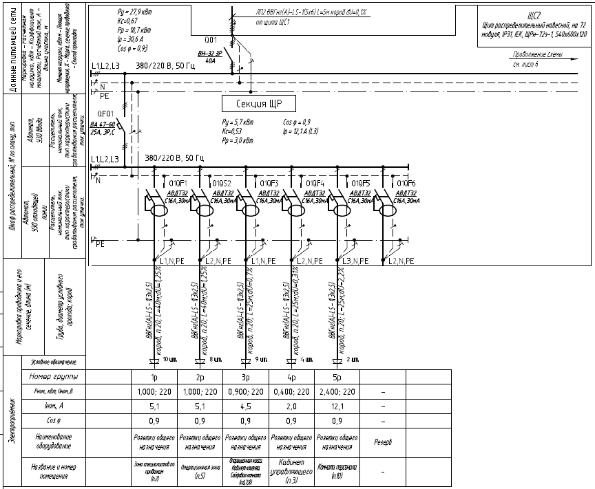 Реле контроля фаз обозначение на схеме однолинейной