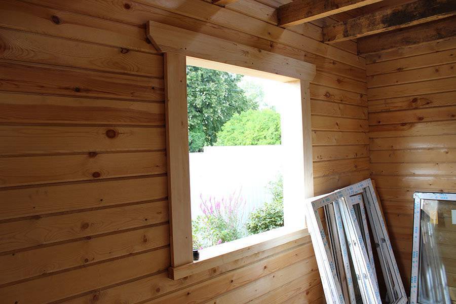 Как заложить окно в деревянном доме брусом - tagilmaster.ru